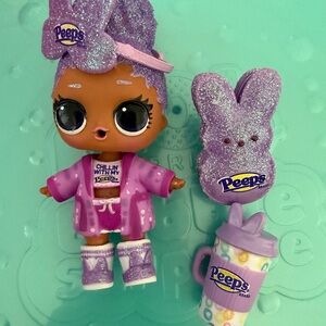 Purple Glitter Doll with Accessories